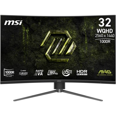 Monitor MSI MAG 325CQPF 31.5" 2560x1440px 180Hz 0.5 ms [GTG] Curved