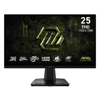 Monitor MSI Mag 256F E20 24.5" 1920x1080px IPS 200Hz 0.5 ms [GTG]