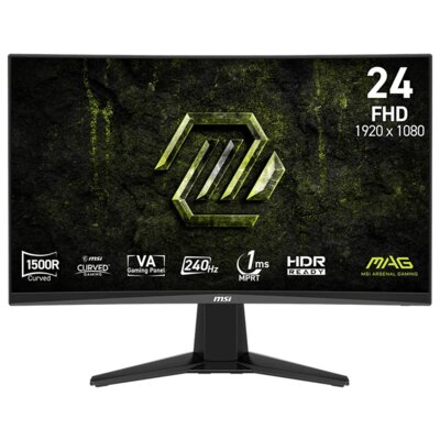 Monitor MSI Mag 245C X24 23.6" 1920x1080px 240Hz 1 ms [MPRT] Curved
