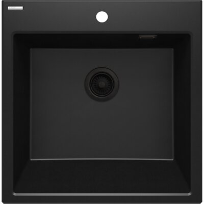 Zlewozmywak jednokomorowy DEANTE Eridan ZQE N10K Nero 61x60