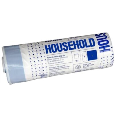 Worki na śmieci BLANCO 527869 30L (15 sztuk) Biało-niebieski