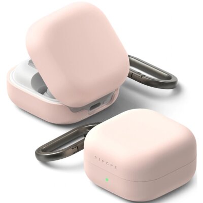 Etui na słuchawki RINGKE Silicone Case do Samsung Galaxy Buds 4/4 Pro Jasnoróżowy