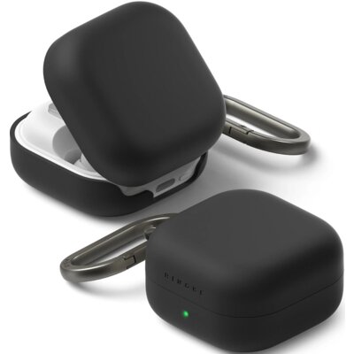 Etui na słuchawki RINGKE Silicone Case do Samsung Galaxy Buds 4/4 Pro Czarny
