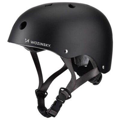 Kask rowerowy WOZINSKY HT-38C Czarny dla Dzieci (rozmiar S, 48-52 cm)