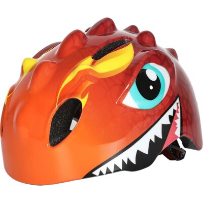 Kask rowerowy WOZINSKY Smok HT-006C Czerwony dla Dzieci (rozmiar S)