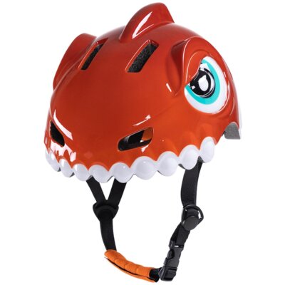 Kask rowerowy WOZINSKY Dinozaur HT-62C Czerwony dla Dzieci (rozmiar S)