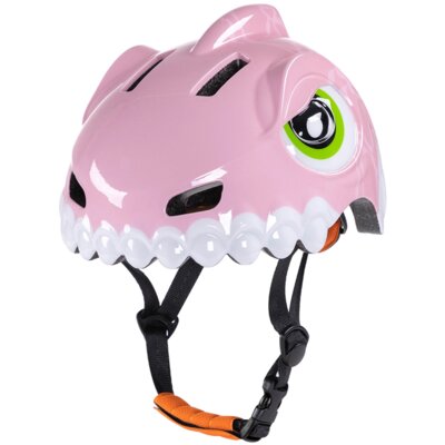 Kask rowerowy WOZINSKY Dinozaur HT-62R Różowy dla Dzieci (rozmiar S)
