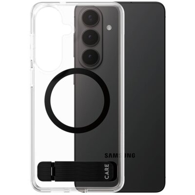 Etui PANZERGLASS Care Feature Kickstand & Qi do Samsung Galaxy S26+ Przezroczysto-czarny