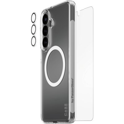 Etui PANZERGLASS Care Flagship Urban Explorer Qi 3w1 do Samsung Galaxy S26+ Przezroczysty + szkło hartowane + nakładka na obiektyw