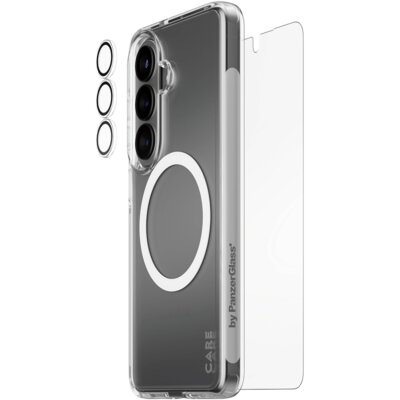 Etui PANZERGLASS Care Flagship Urban Explorer Qi 3w1 do Samsung Galaxy S26 Przezroczysty + szkło hartowane + nakładka na obiektyw