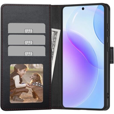 Etui TECH-PROTECT Wallet do Samsung Galaxy A57 5G Czarno-czerwony