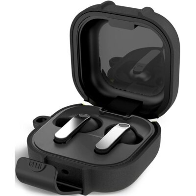 Etui na słuchawki TECH-PROTECT Slim Hook do Samsung Galaxy Buds 4/4 Pro Czarny