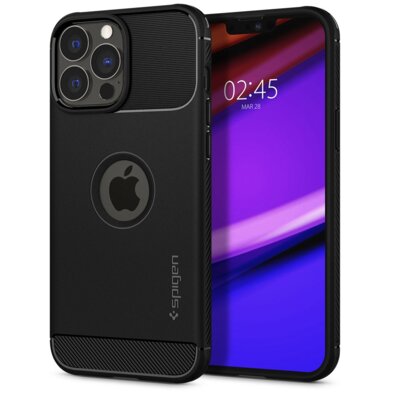 Etui SPIGEN Rugged Armor iPhone 13 Pro Max Czarny matowy
