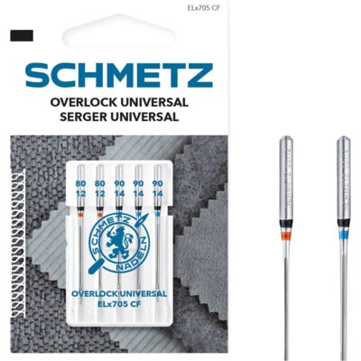 Igła półpłaska SCHMETZ Serger Universal ELX705 CF VZS Mix (5 szt.)