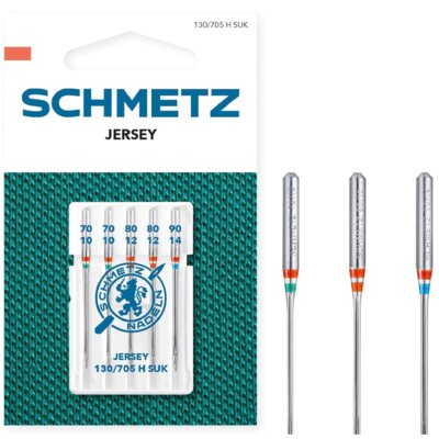 Igła półpłaska SCHMETZ Jersey Ballpoint 70-90 130/705 H SUK VHS Mix (5 szt.)