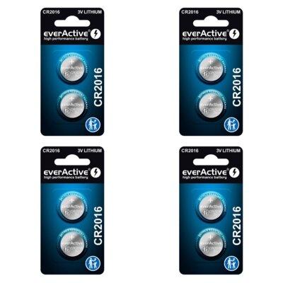 Baterie EVERACTIVE CR2016 (8 szt.)