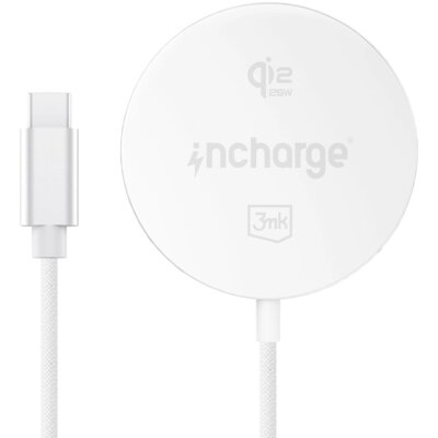 Ładowarka indukcyjna 3MK Incharge Align 25W Biały Qi2.2 MagSafe