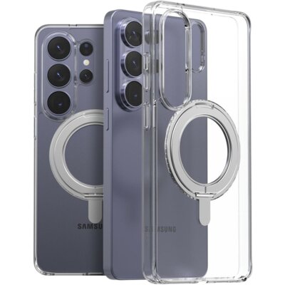 Etui ARAREE Duple M Stand MagSafe do Samsung Galaxy S26 Ultra Przezroczysty