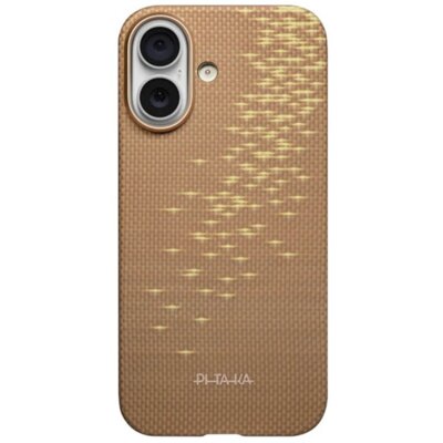 Etui PITAKA Ultra-Slim MagSafe do Apple iPhone 17 Golden Glint