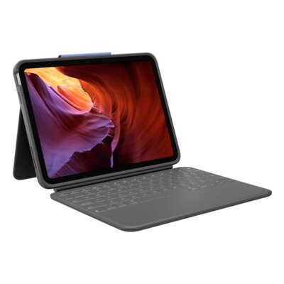 Etui na iPad LOGITECH Rugged Folio Szary Klawiatura