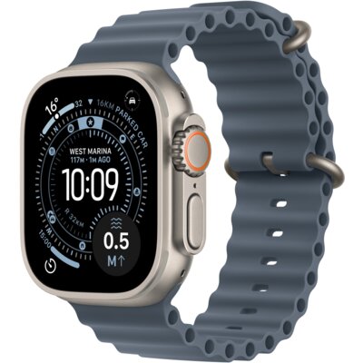 Apple Watch Ultra 3 GPS + Cellular 49mm koperta tytanowa (naturalny) + pasek Ocean (marynarski granat)