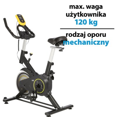 Rower spinningowy ONE FITNESS SW2501 Żółty