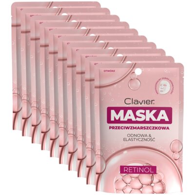 Maseczka CLAVIER Retinol (10 sztuk)