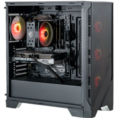 Komputer MAD DOG Powered by MSI F321R-A05WR32WH R5-9600X 32GB RAM 1TB SSD GeForce RTX5070 DLSS 4 Wi-Fi Windows 11 Home