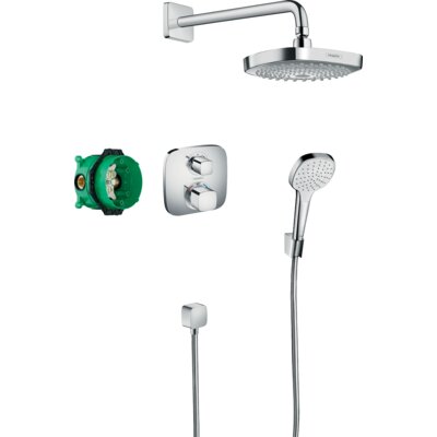 Zestaw prysznicowy podtynkowy HANSGROHE Croma Select E 180 2Jet 27294000 Chrom