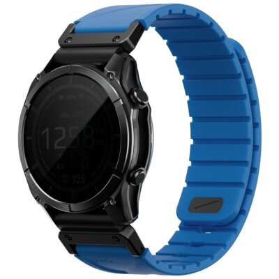 Pasek UNIQ Fluo x Smart-Fit do koperty 44/45/46/47 mm Garmin (szerokość paska 22mm) Niebieski