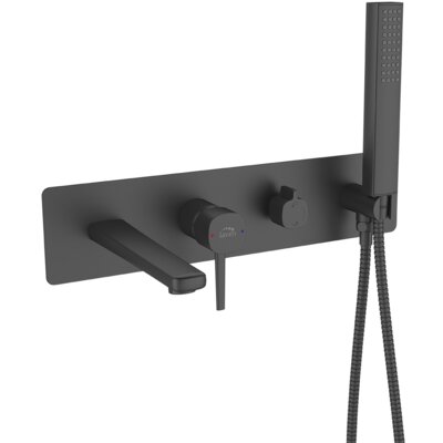 Bateria wannowa podtynkowa LAVEO Pola BAP 711P Czarny