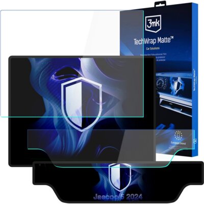 Folia ochronna 3MK TechWrap Matte 2w1 (Center Display + Cluster) do Jaecoo 5 2024-