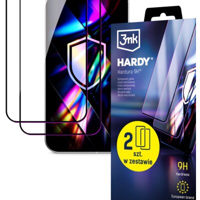 Szkło hartowane 3MK Hardy Hardura 9H do Motorola Moto G54 / G54 Power Edition (2 szt.)