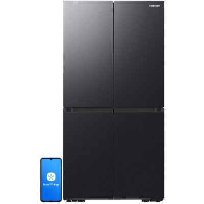 Lodówka SAMSUNG RF65DG960EB1EO Side by Side AI No Frost 183cm Grafitowa stal Podajnik wody Kostkarka