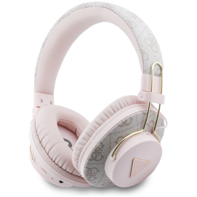 Słuchawki nauszne GUESS Triangle Logo Bluetooth ENC Różowy