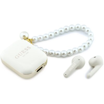 Słuchawki douszne GUESS Pearl Strap Biały
