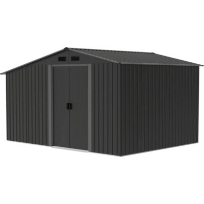 Domek narzędziowy SASKA GARDEN 1076188 Szary 308 × 245 × 202 cm