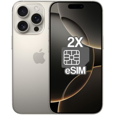 Smartfon APPLE iPhone 16 Pro (odnowiony, nieaktywowany) 5G 128GB 6.3" 120Hz Tytan naturalny 2x eSim (CPO)
