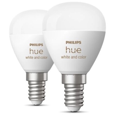 Inteligentna żarówka PHILIPS HueWCA Luster E14 5.1 W Bluetooth, ZigBee 2 szt.