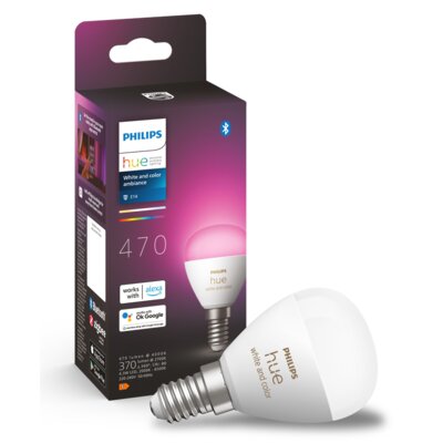Inteligentna żarówka PHILIPS HueWCA Luster E14 5.1 W Bluetooth, ZigBee