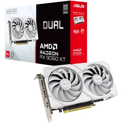 Karta graficzna ASUS Dual Radeon RX 9060 XT 16GB White Edition