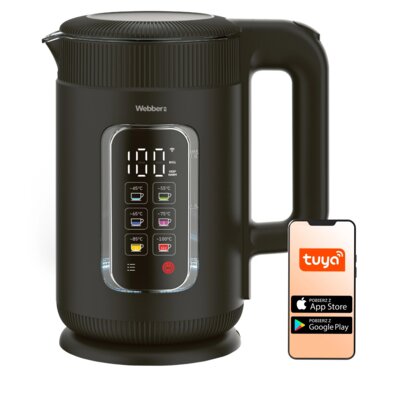 Czajnik WEBBER Prisme WK-115 Czarny z Wi-Fi i regulacją temperatury