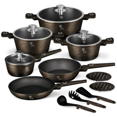 Zestaw garnków BERLINGER HAUS Primal Gloss BH-8244 (15 elementów)