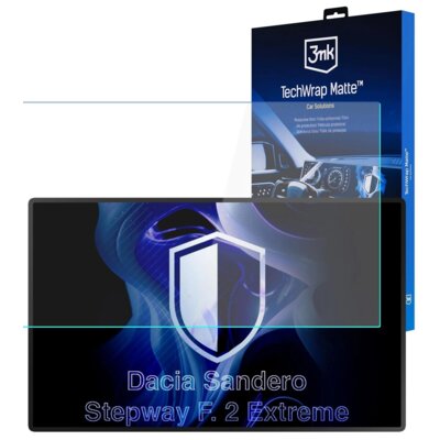 Folia ochronna 3MK TechWrap Matte Center Display do Dacia Sandero Stepway F. 2 Extreme 2025-