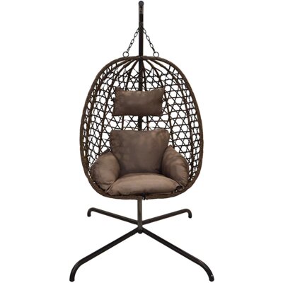 Fotel wiszący PROGARDEN 852296 Ciemno-brązowy