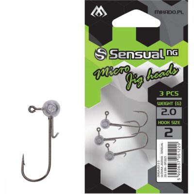Główka jigowa MIKADO Sensual Micro OMGAJSM2-4-3 2g (3 szt.)
