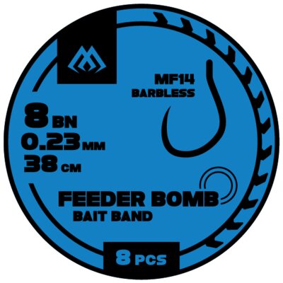 Przypon MIKADO Feeder Bomb HFB14BG-10 0.20 mm / 38 cm (8 szt.)