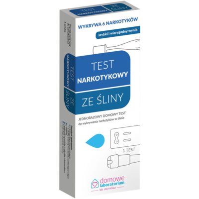 Test narkotykowy DOMOWE LABORATORIUM ze śliny (1 sztuka)