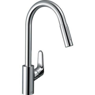 Bateria kuchenna stojąca HANSGROHE Focus M41 240 z wyciąganą wylewką Chrom 31815000