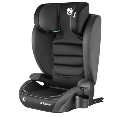 Fotelik samochodowy TULANO Joy 25 I-Size 100-150 cm (15-36 kg) Czarny-szary